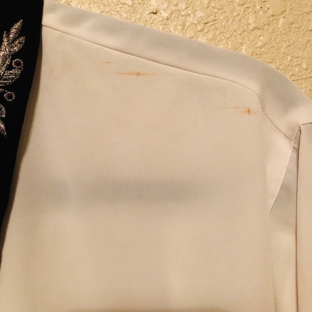 Beaded/Embroidered Collared Button Down - Picture 3 of 7